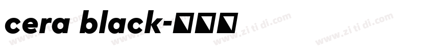 cera black字体转换